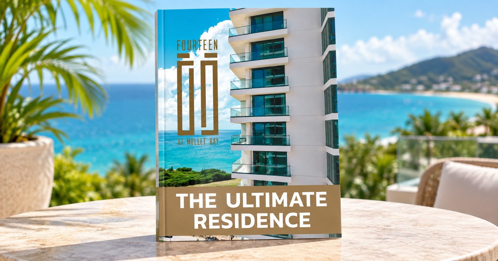 Fourteen Welcome Book in a Caribbean setting