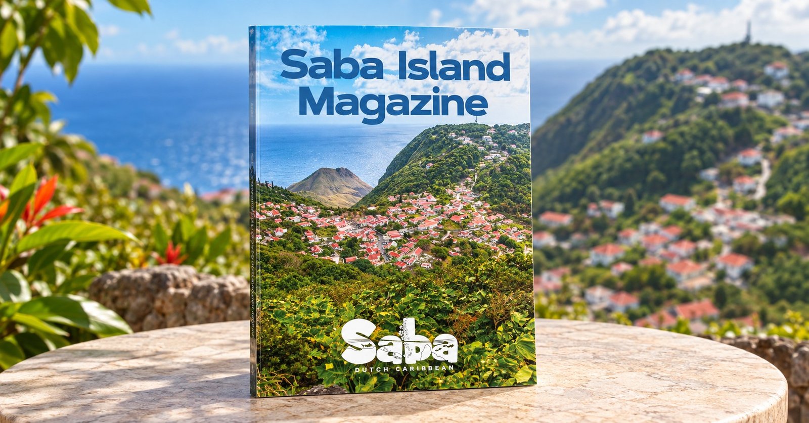 Saba Island Magazine in a Caribbean setting
